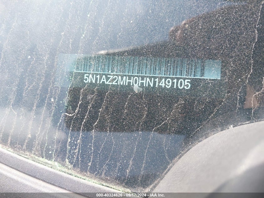 2017 NISSAN MURANO SL - 5N1AZ2MH0HN149105