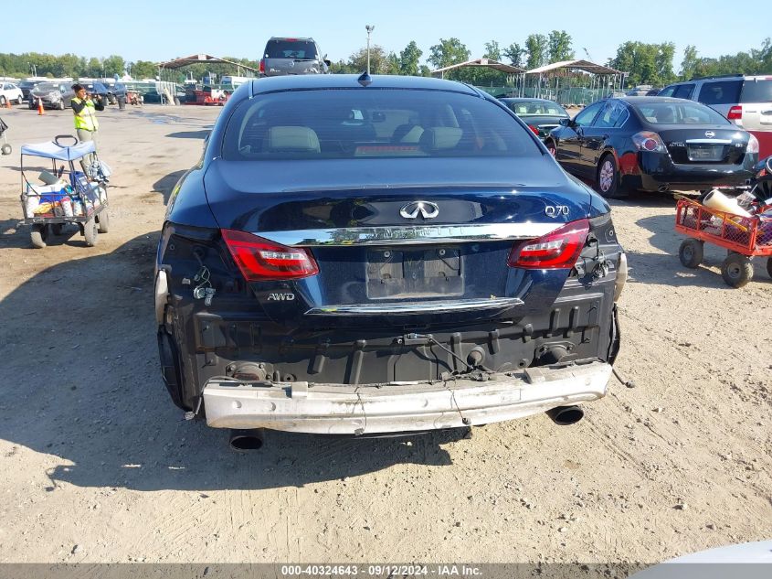 2015 Infiniti Q70 5.6X VIN: JN1AY1ARXFM160066 Lot: 40324643