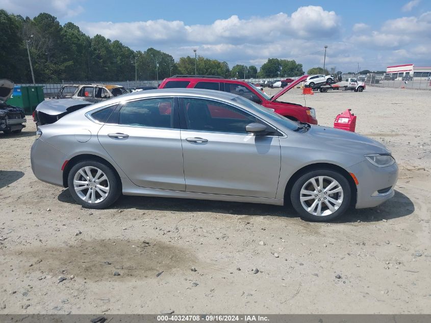 2015 Chrysler 200 Limited VIN: 1C3CCCAB1FN665818 Lot: 40324708