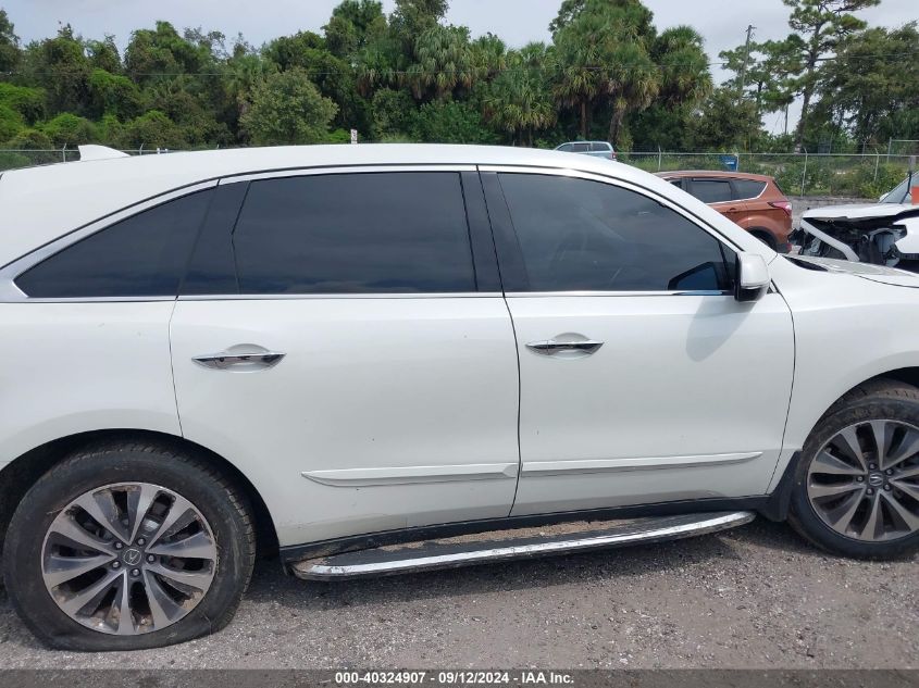 2015 Acura Mdx Technology VIN: 5FRYD3H44FB007591 Lot: 40324907