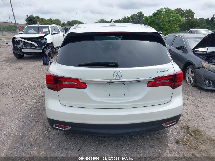 2015 Acura Mdx Technology VIN: 5FRYD3H44FB007591 Lot: 40324907