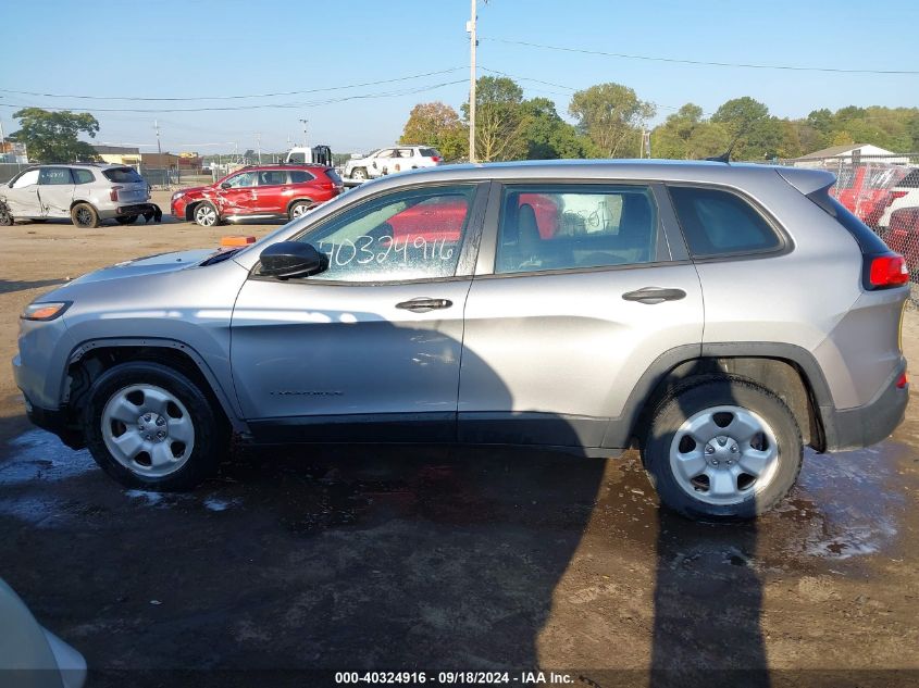 2014 Jeep Cherokee Sport VIN: 1C4PJLAB8EW104270 Lot: 40324916