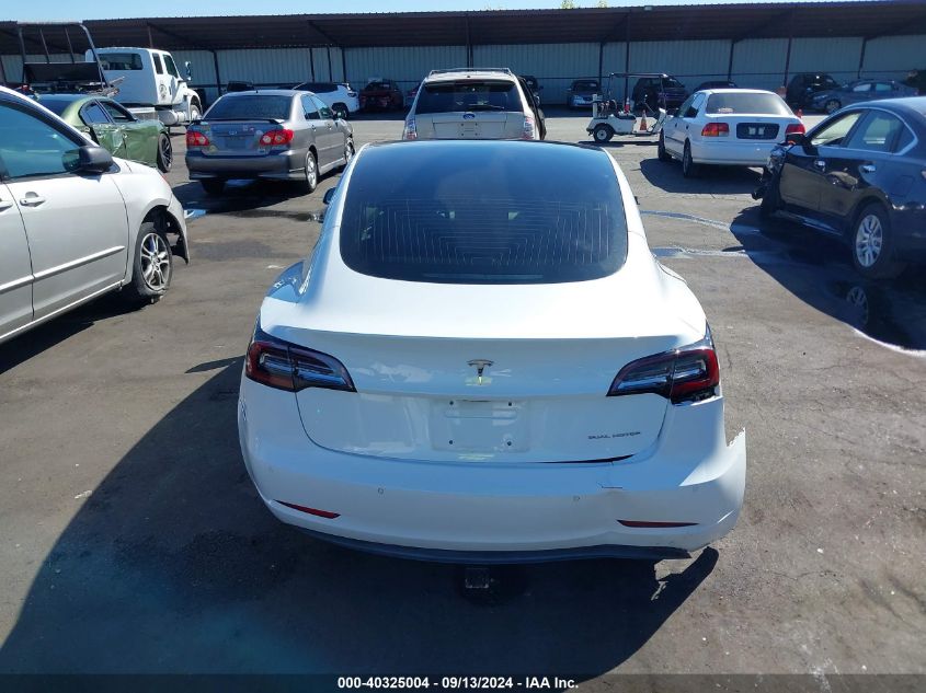 2018 Tesla Model 3 Long Range/Performance VIN: 5YJ3E1EB8JF086479 Lot: 40325004