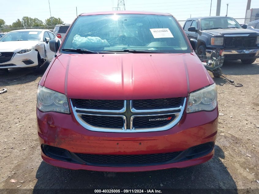 2014 Dodge Grand Caravan Se VIN: 2C4RDGBG1ER142174 Lot: 40325005