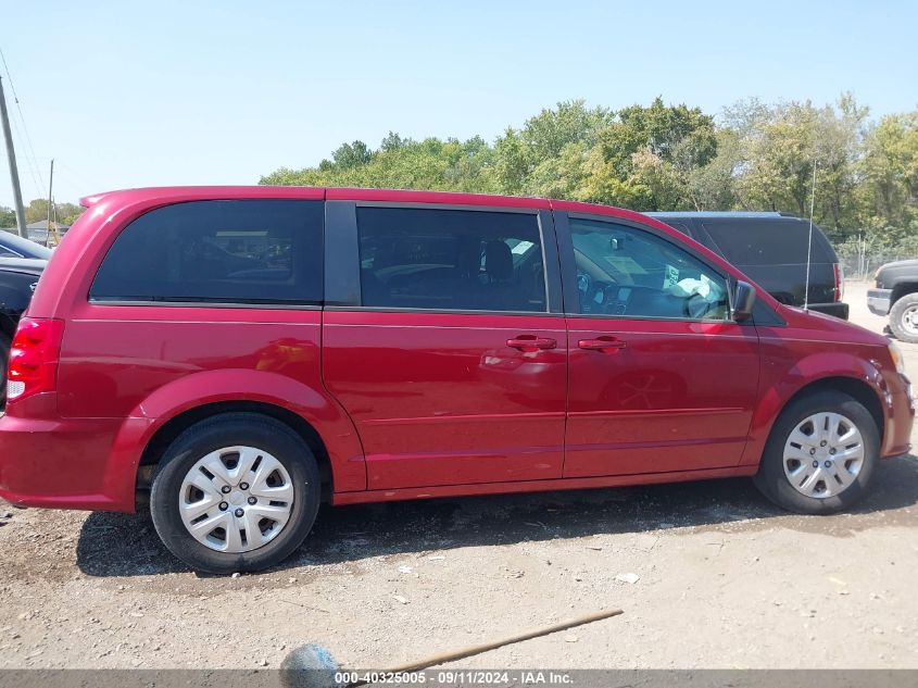 2014 Dodge Grand Caravan Se VIN: 2C4RDGBG1ER142174 Lot: 40325005