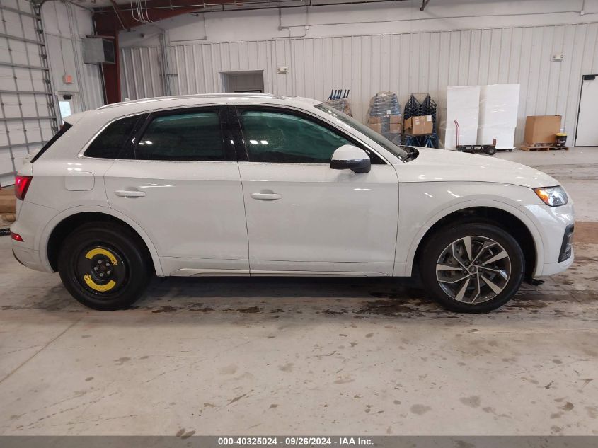 2021 Audi Q5 Premium 45 Tfsi Quattro S Tronic VIN: WA1AAAFY0M2032276 Lot: 40325024