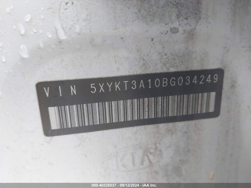 5XYKT3A10BG034249 2011 Kia Sorento Lx