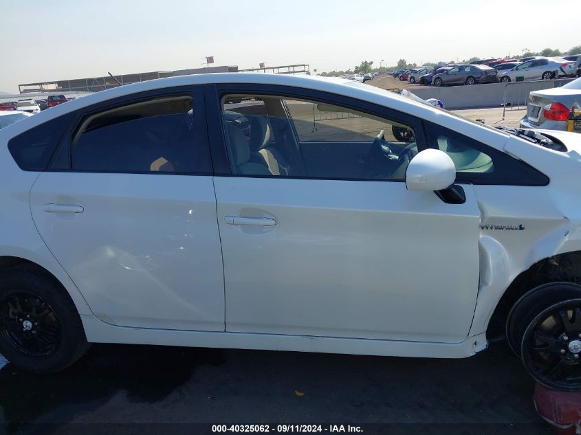 2011 Toyota Prius Two VIN: JTDKN3DU9B0279606 Lot: 40325062