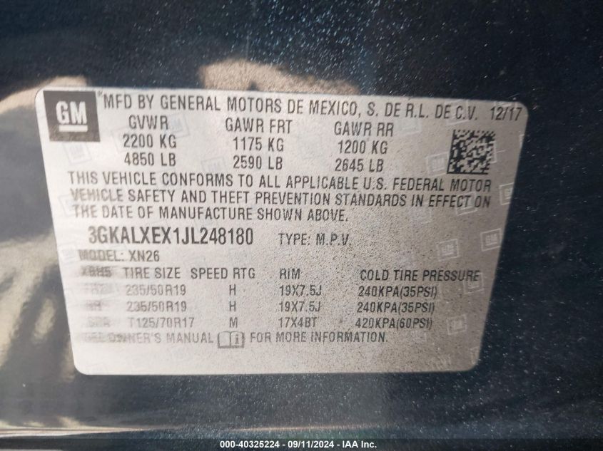 3GKALXEX1JL248180 2018 GMC Terrain Denali