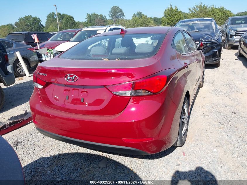 2016 Hyundai Elantra Se VIN: 5NPDH4AE6GH746476 Lot: 40325267