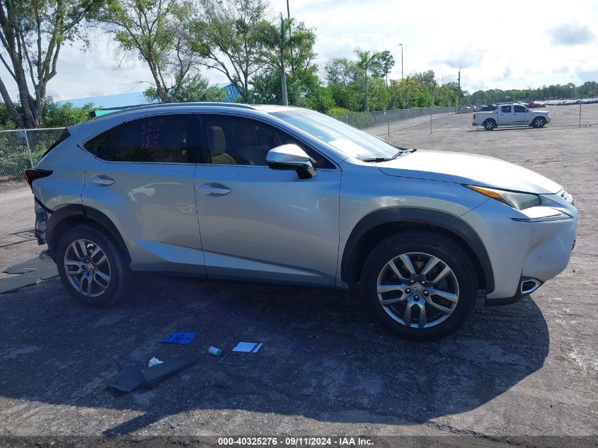 2015 Lexus Nx 200T VIN: JTJYARBZ2F2016310 Lot: 40325276