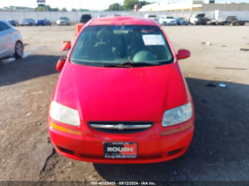 2005 Chevrolet Aveo Special Value VIN: KL1TD62635B378824 Lot: 40325405