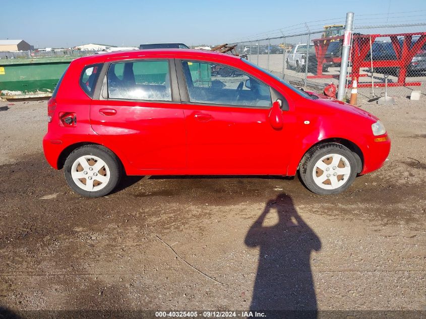 2005 Chevrolet Aveo Special Value VIN: KL1TD62635B378824 Lot: 40325405