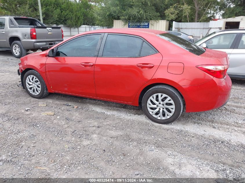 2019 Toyota Corolla Le VIN: 5YFBURHE4KP905254 Lot: 40325474