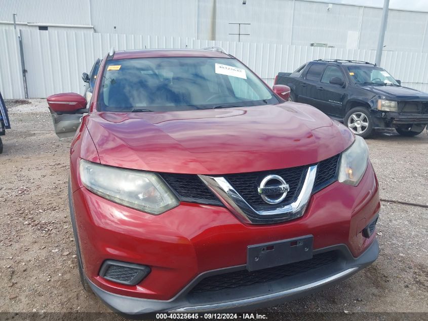 2015 Nissan Rogue Sv VIN: 5N1AT2MV6FC848982 Lot: 40325645