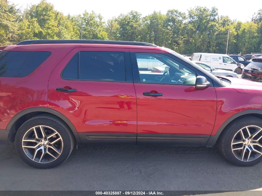 2017 Ford Explorer Sport VIN: 1FM5K8GTXHGA19491 Lot: 40325887