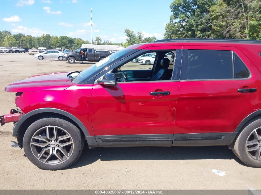 2017 Ford Explorer Sport VIN: 1FM5K8GTXHGA19491 Lot: 40325887