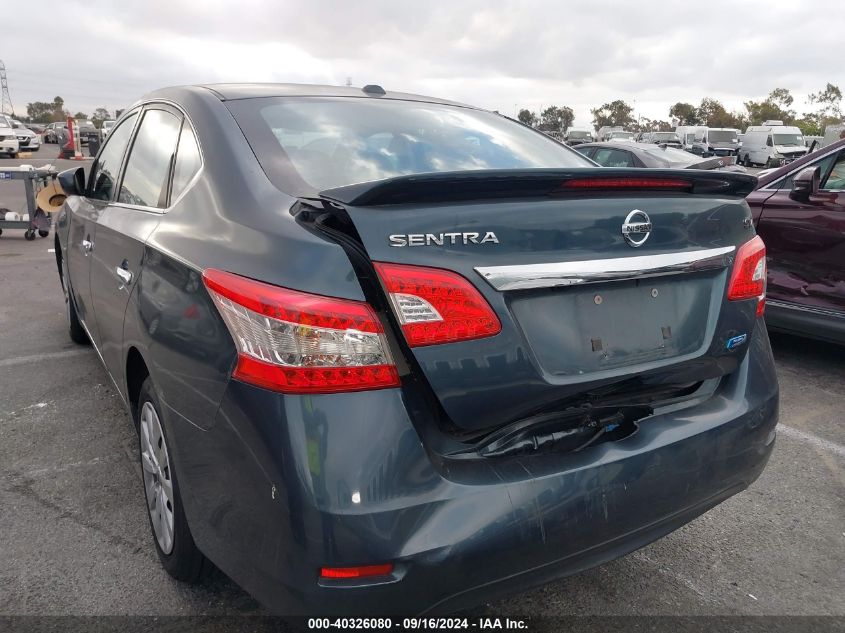 2014 Nissan Sentra Sv VIN: 3N1AB7AP6EY220858 Lot: 40326080