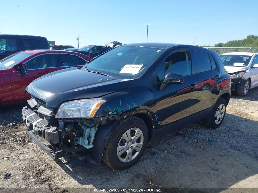 KL7CJKSB3GB597872 2016 CHEVROLET TRAX - Image 2