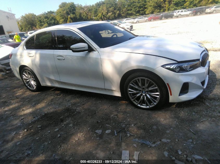 2023 BMW 330I xDrive VIN: 3MW89FF01P8D68400 Lot: 40326233