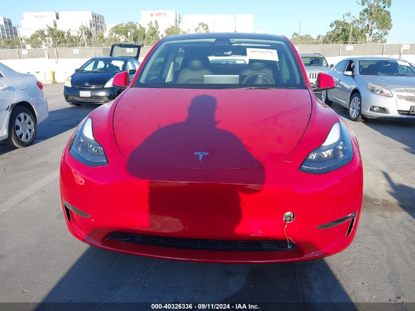 2022 Tesla Model Y Performance Dual Motor All-Wheel Drive VIN: 7SAYGDEF3NF403825 Lot: 40326336