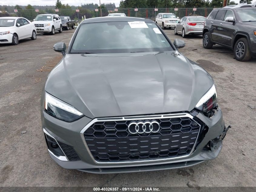 2024 Audi A5 Sportback Premium Plus 45 Tfsi Quattro S Tronic VIN: WAUFACF57RA053181 Lot: 40326357