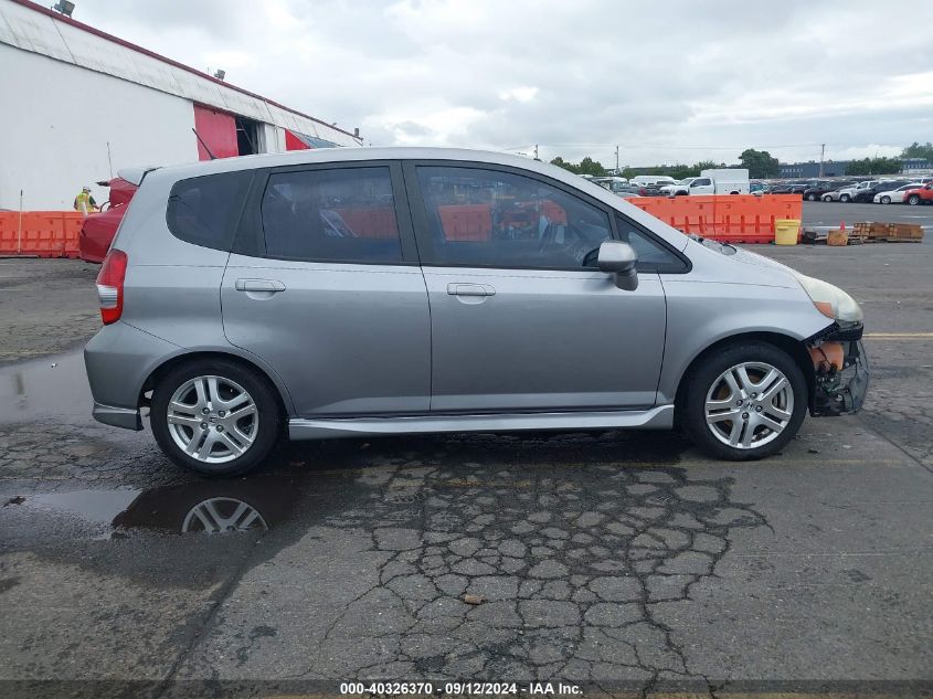 2008 Honda Fit Sport VIN: JHMGD37668S054979 Lot: 40326370