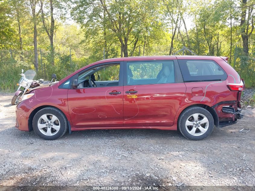 2018 Toyota Sienna L 7 Passenger VIN: 5TDZZ3DC8JS958918 Lot: 40326380