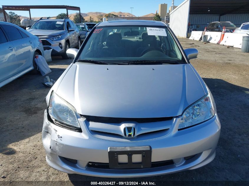 2004 Honda Civic Ex VIN: 2HGES26724H526455 Lot: 40326427