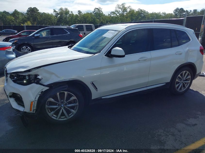 2019 BMW X3 Sdrive30I VIN: 5UXTR7C52KLE97915 Lot: 40326528