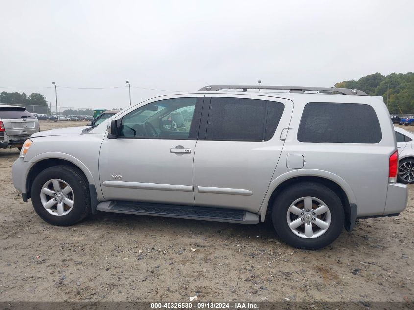 2008 Nissan Armada Se/Le VIN: 5N1BA08D28N614605 Lot: 40326530