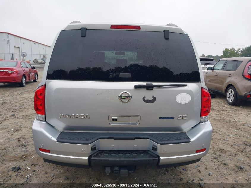 2008 Nissan Armada Se/Le VIN: 5N1BA08D28N614605 Lot: 40326530