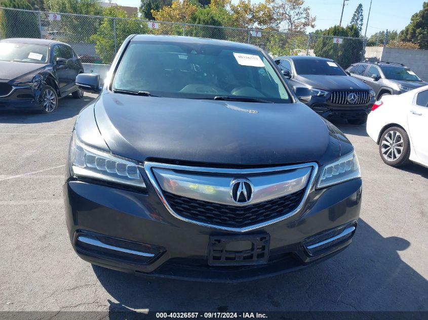 2015 Acura Mdx Technology Pkg W/Entertainment Pkg VIN: 5FRYD3H63FB004795 Lot: 40326557