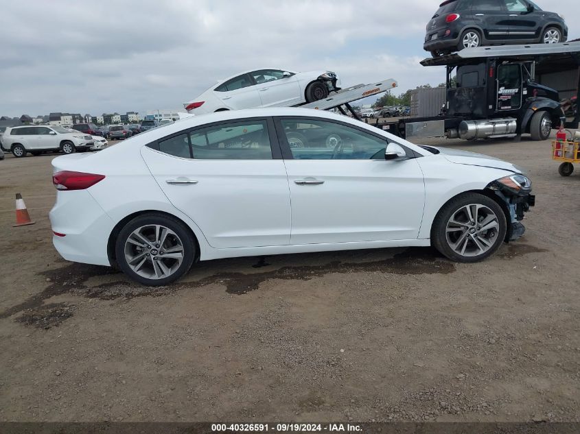 2017 Hyundai Elantra Limited VIN: 5NPD84LF6HH030460 Lot: 40326591