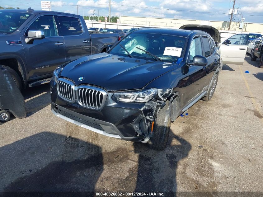 2022 BMW X3 XDRIVE30I - WBX57DP01NN178656