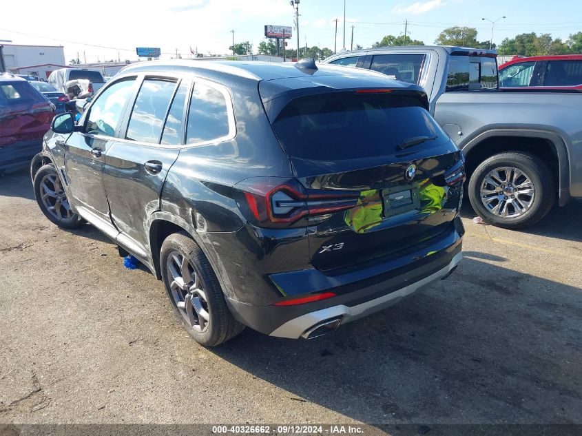 2022 BMW X3 XDRIVE30I - WBX57DP01NN178656