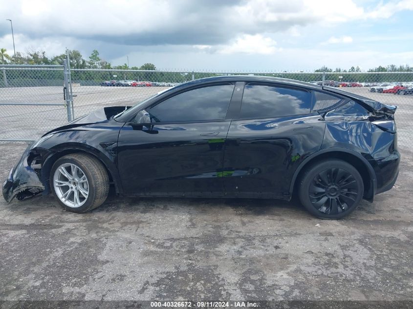 2023 Tesla Model Y Awd/Long Range Dual Motor All-Wheel Drive VIN: 7SAYGDEE7PA055390 Lot: 40326672