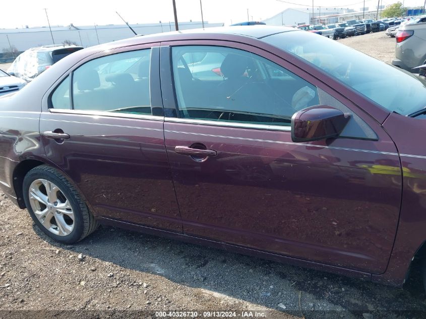 2012 Ford Fusion Se VIN: 3FAHP0HA6CR319585 Lot: 40326730