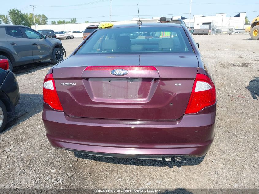 2012 Ford Fusion Se VIN: 3FAHP0HA6CR319585 Lot: 40326730