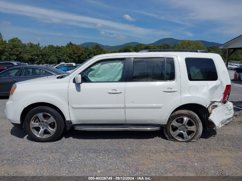 2012 Honda Pilot Ex-L VIN: 5FNYF3H58CB014401 Lot: 40326749