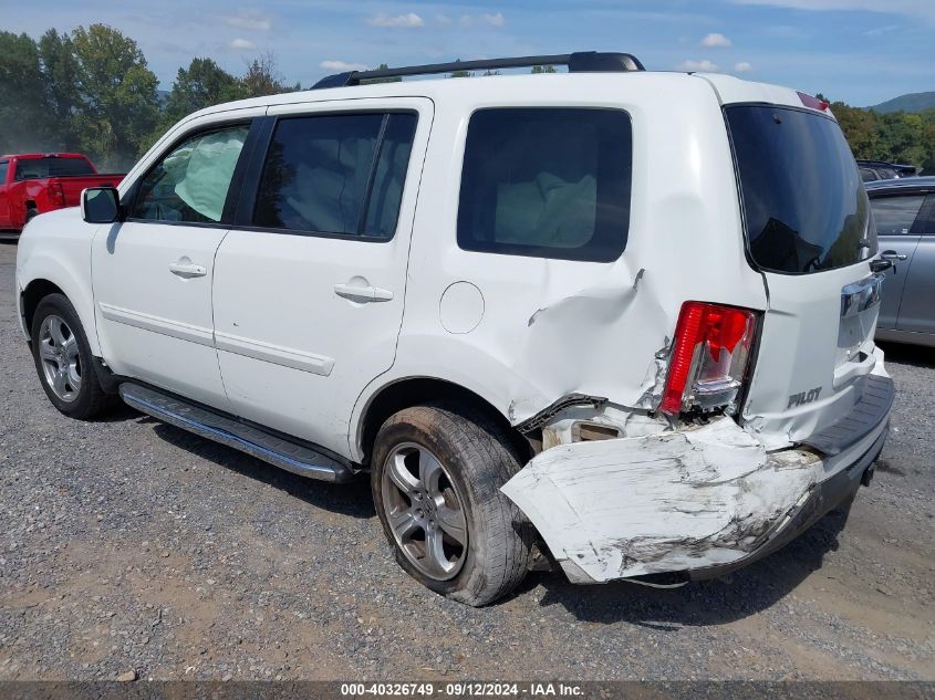 2012 Honda Pilot Ex-L VIN: 5FNYF3H58CB014401 Lot: 40326749