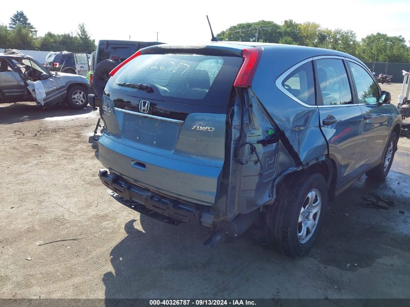 2013 Honda Cr-V Lx VIN: 5J6RM4H3XDL070802 Lot: 40326787