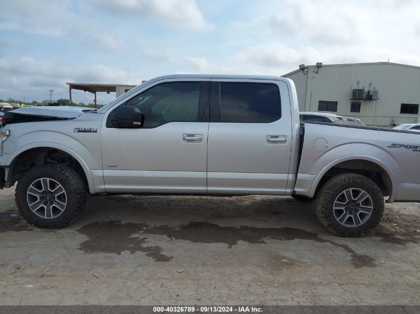 2017 Ford F150 Supercrew VIN: 1FTEW1EP5HFC10750 Lot: 40326789