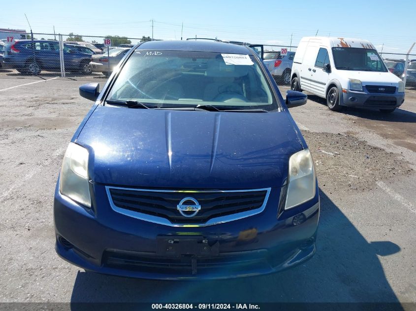 2010 Nissan Sentra 2.0S VIN: 3N1AB6AP2AL621826 Lot: 40326804