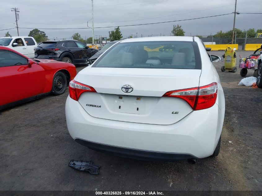 2014 Toyota Corolla L/Le/Le Pls/Prm/S/S Pls VIN: 5YFBURHE8EP083319 Lot: 40326825