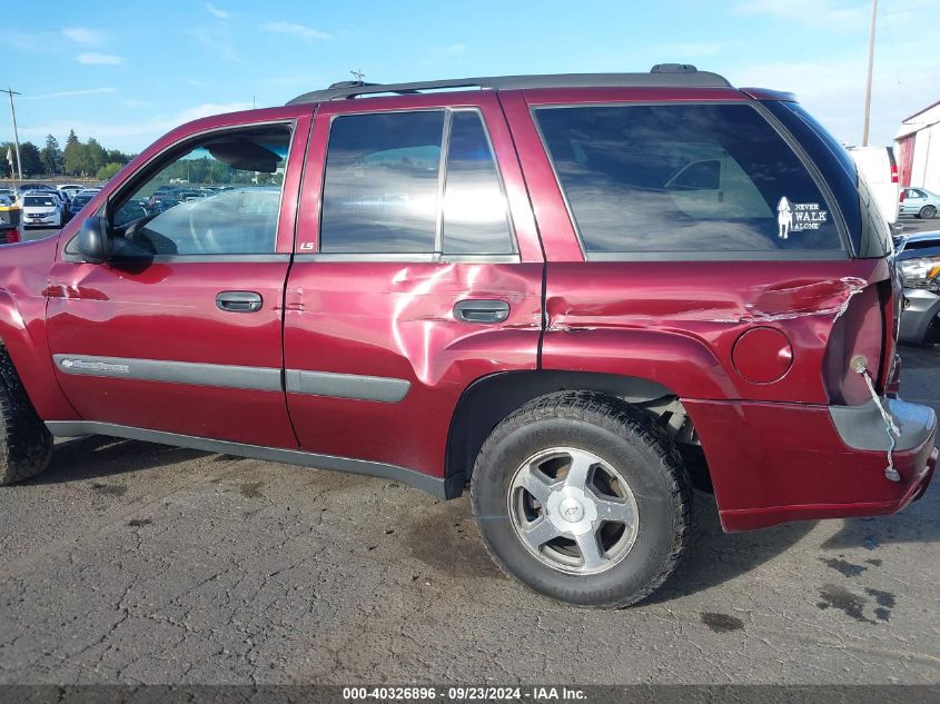 1GNDT13S642301675 2004 Chevrolet Trailblazer Ls