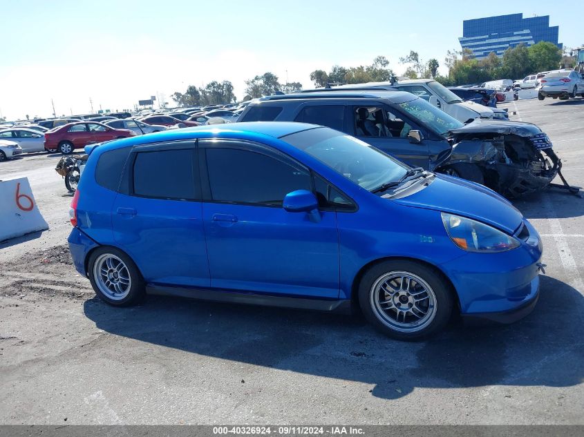 2008 Honda Fit VIN: JHMGD37458S067589 Lot: 40326924