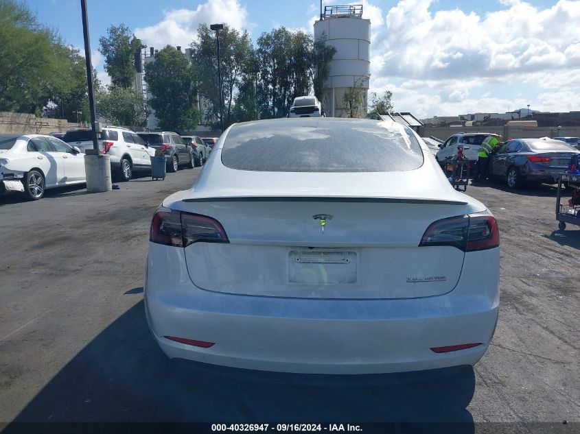 2023 Tesla Model 3 Performance Dual Motor All-Wheel Drive VIN: 5YJ3E1EC0PF489003 Lot: 40326947