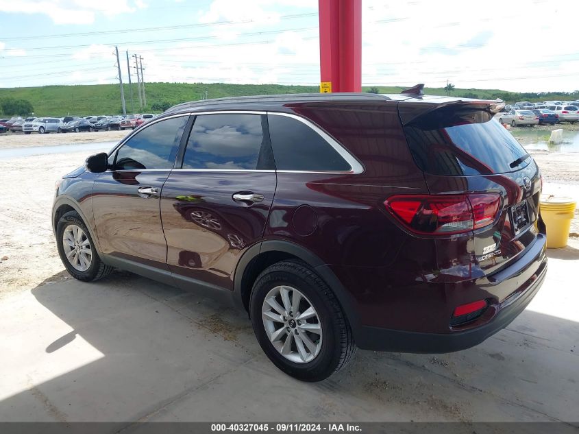 2019 Kia Sorento 2.4L Lx VIN: 5XYPG4A39KG527509 Lot: 40327045