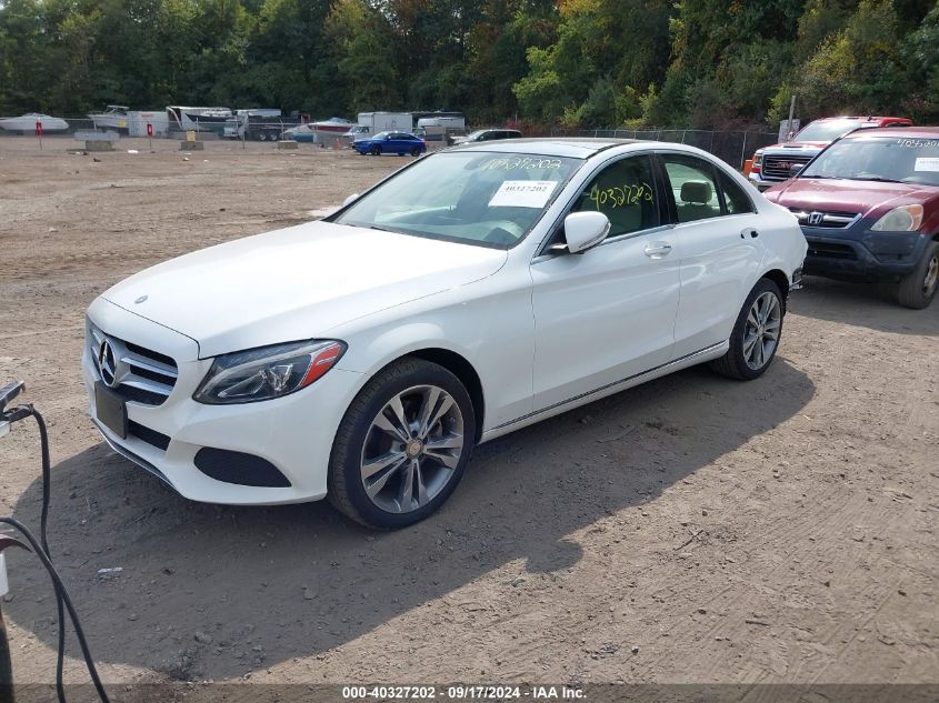 55SWF4KB6FU063899 2015 MERCEDES-BENZ C CLASS - Image 2